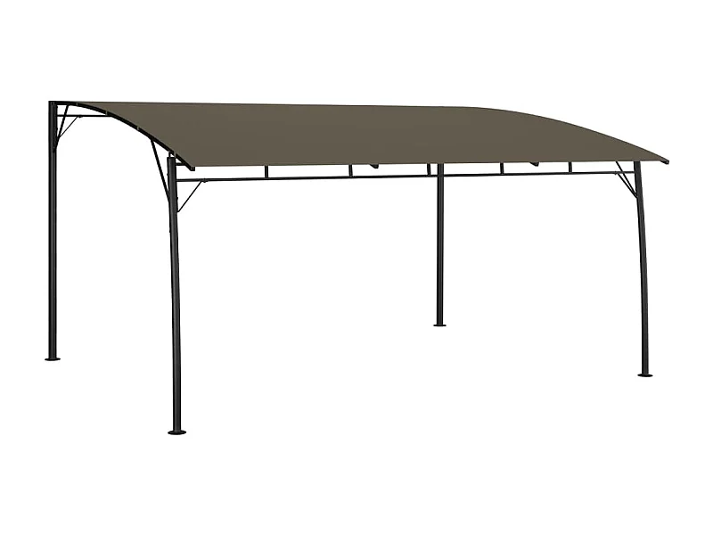 Garten-Sonnenschutz 4x3x2,55 m Taupe