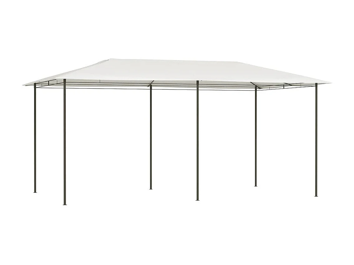 Gazebo 2,98x5,3x2,59 m 160 g/m² cor creme
