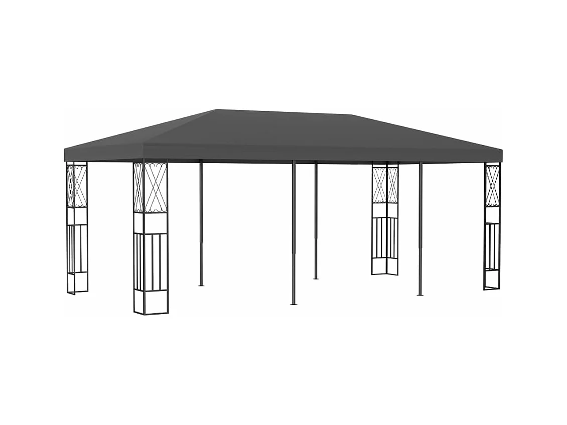 Prieel 3x6 m stof antraciet