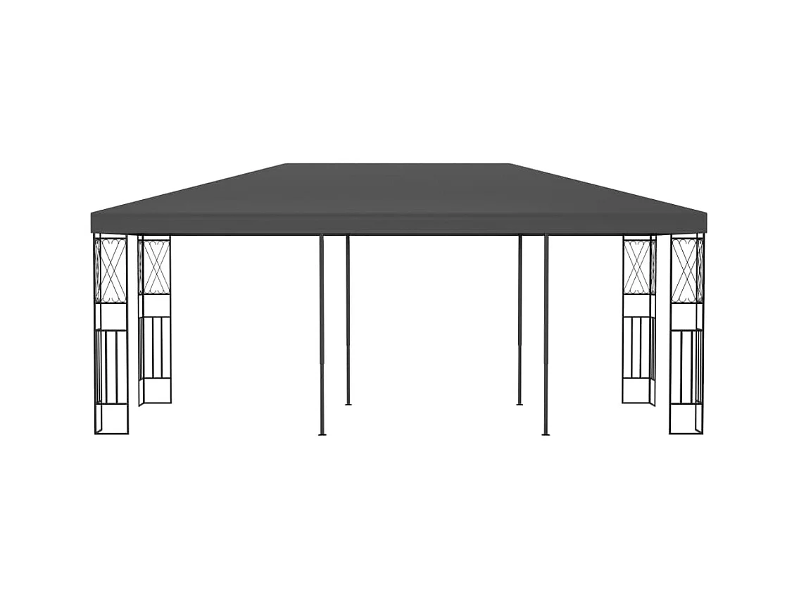 Cenador tela gris antracita 3x6 m