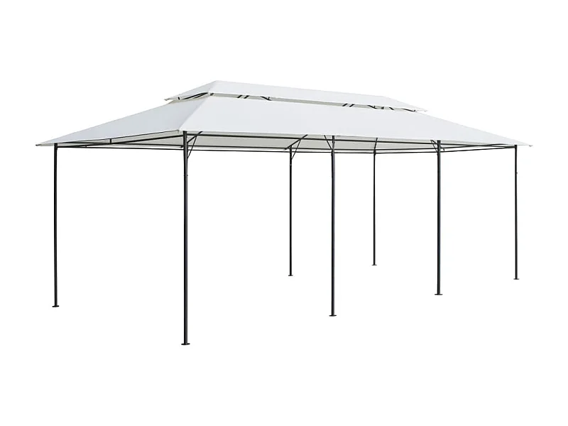 Gazebo 600x298x270 cm 180g/m² branco