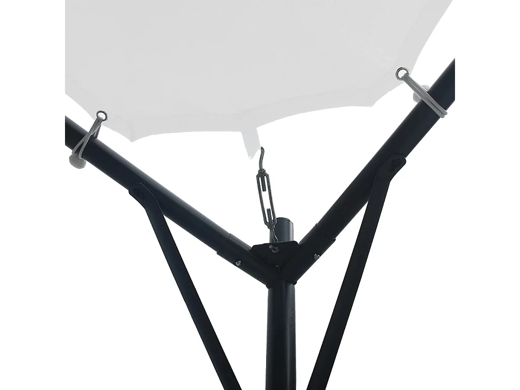 Belvédère 3x3x2,6 m Blanc 180 g/m²