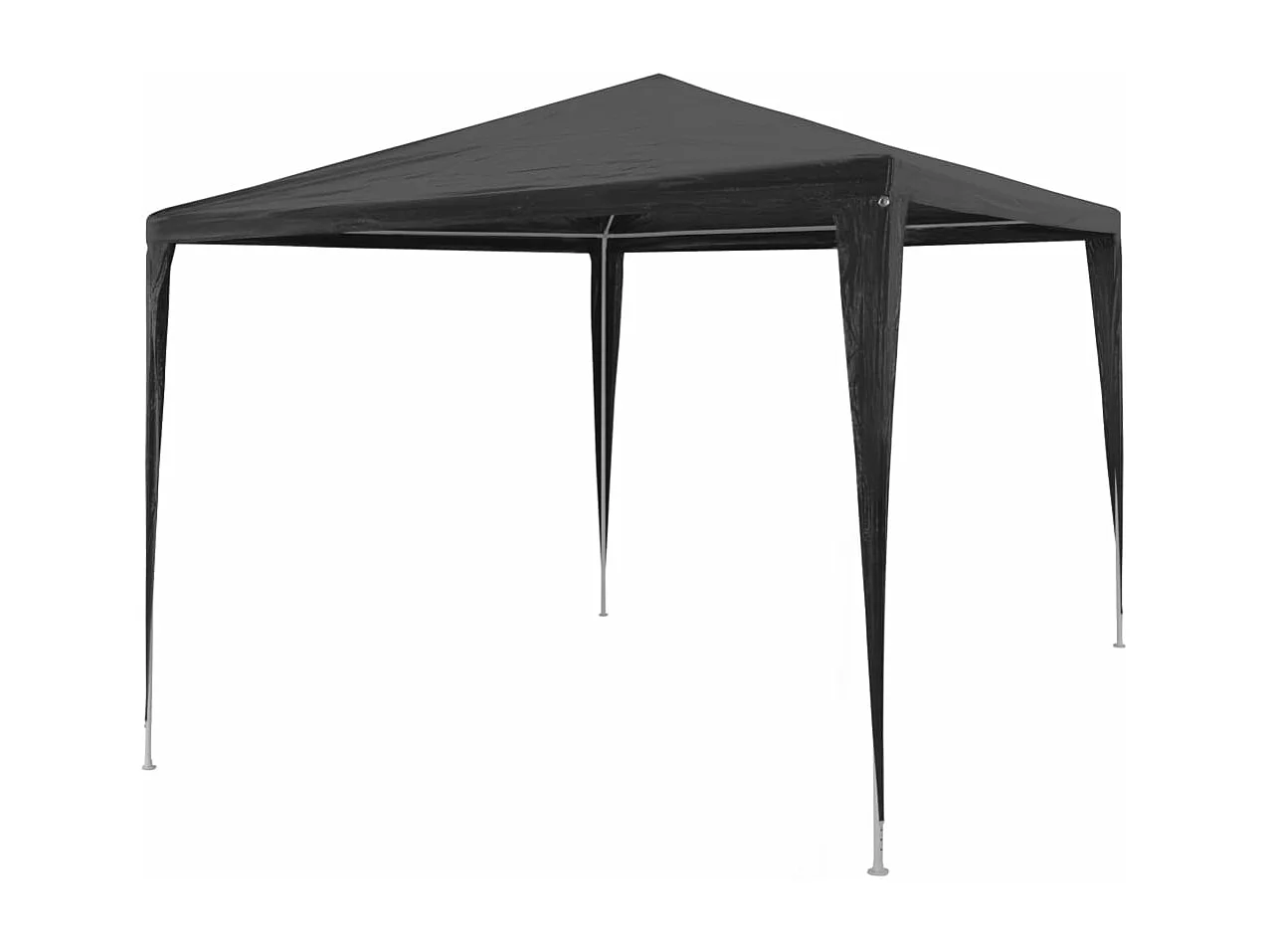 Carpa para fiestas PE gris antracita 3x3 m