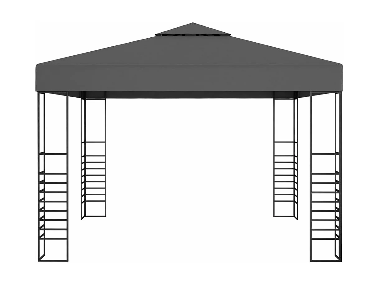 Gazebo da Giardino 3x3 m Antracite