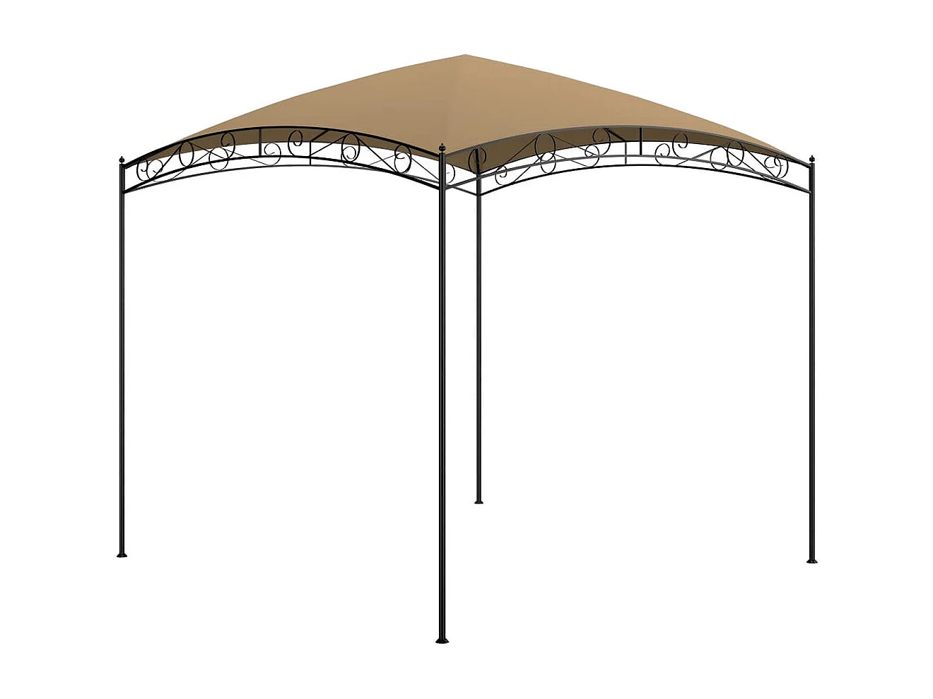 Belvédère 3x3x2,65 m Taupe 180 g/m²