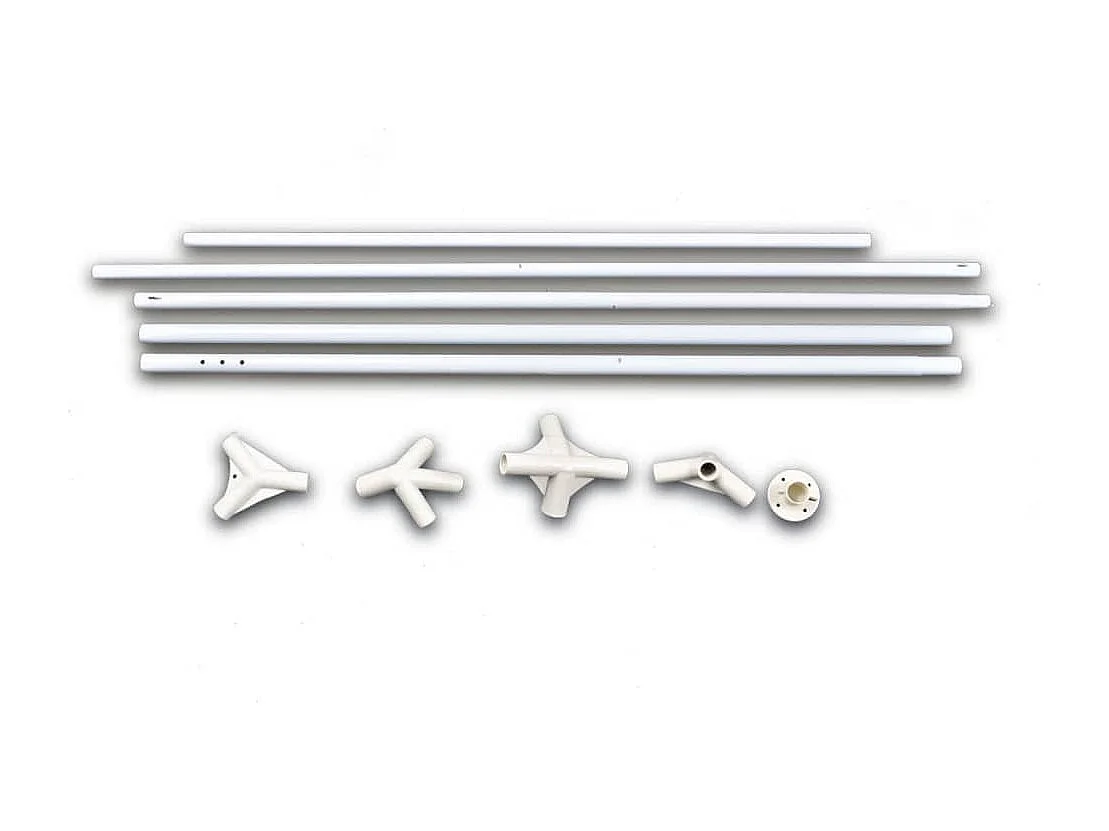 Tente de réception 3 x 6 m Blanc