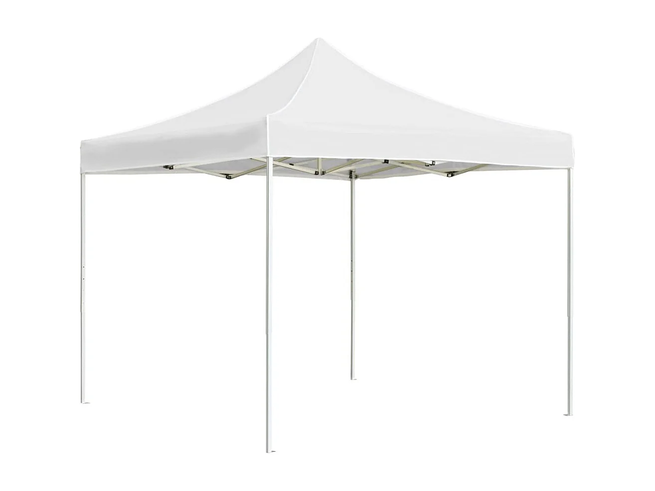 Tente de réception pliable Aluminium 2 x 2 m Blanc