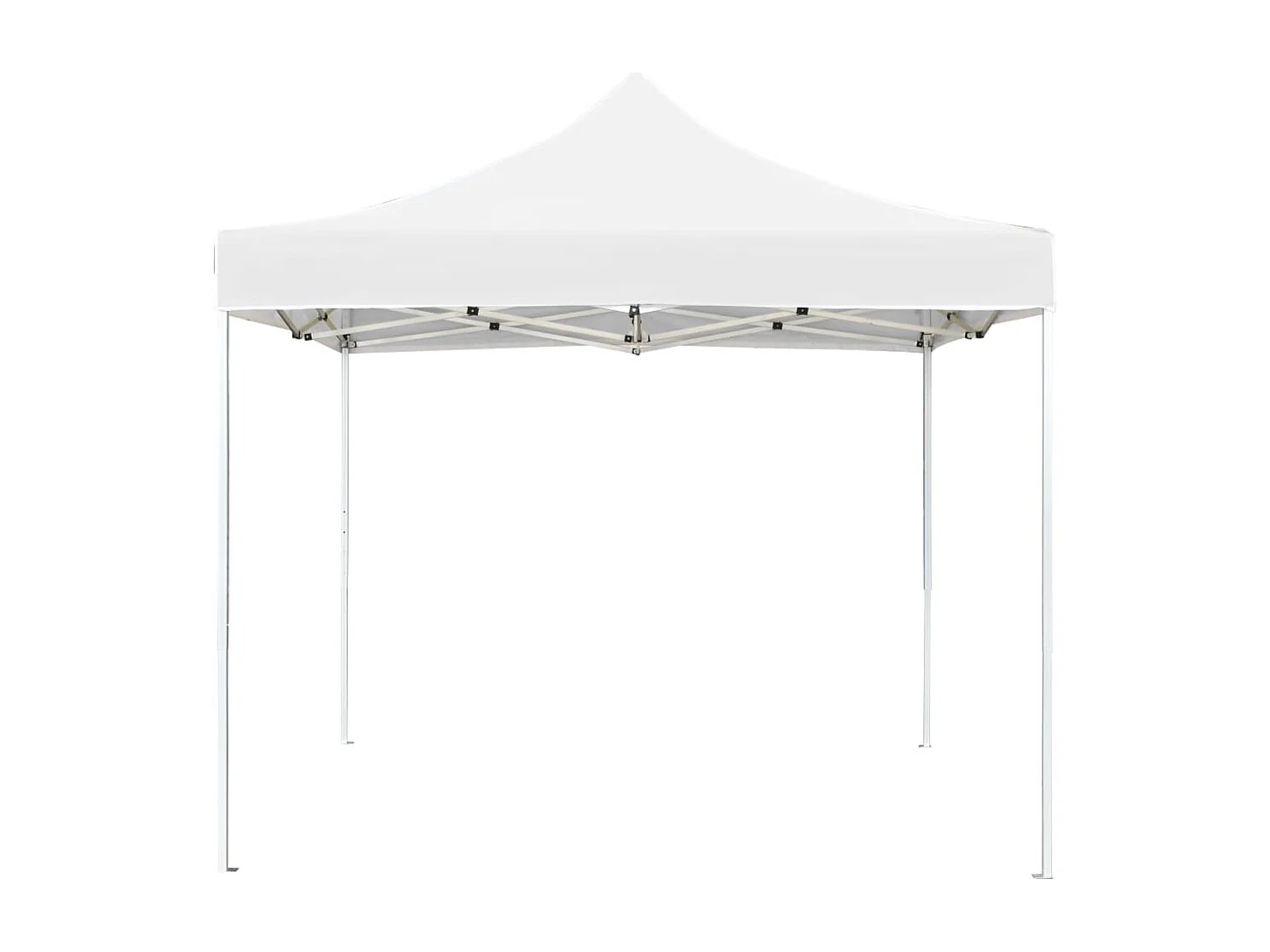 Tente de réception pliable Aluminium 2 x 2 m Blanc