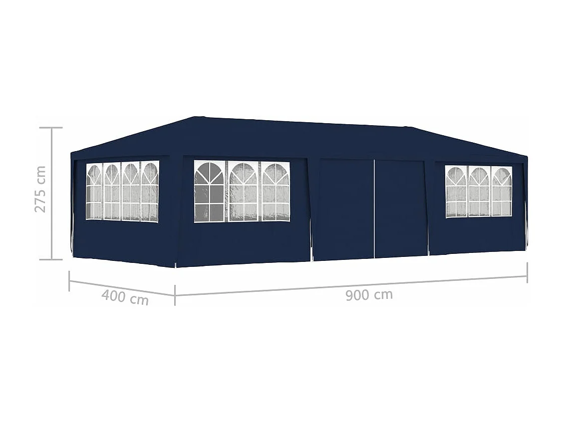 Tenda para festas 3x3 m azul