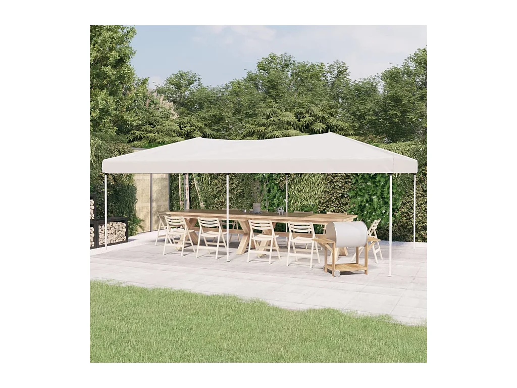 Tenda per Feste Pieghevole Bianco 3x6 m