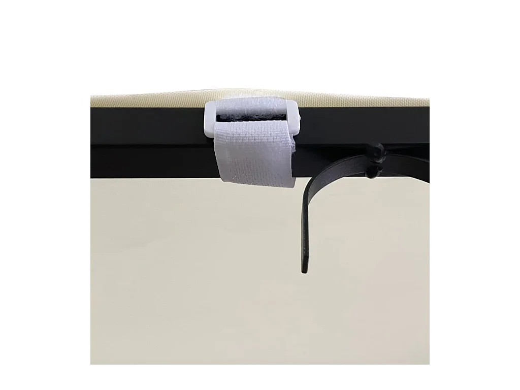 Tettoia Crema 2x2,3 m 180 g/m² Tessuto e Acciaio