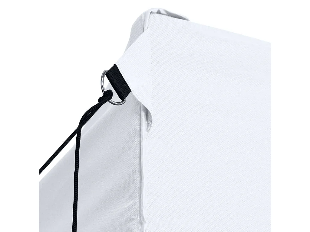 Tente pliable de réception avec 4 parois 3 x 4,5 m Blanc