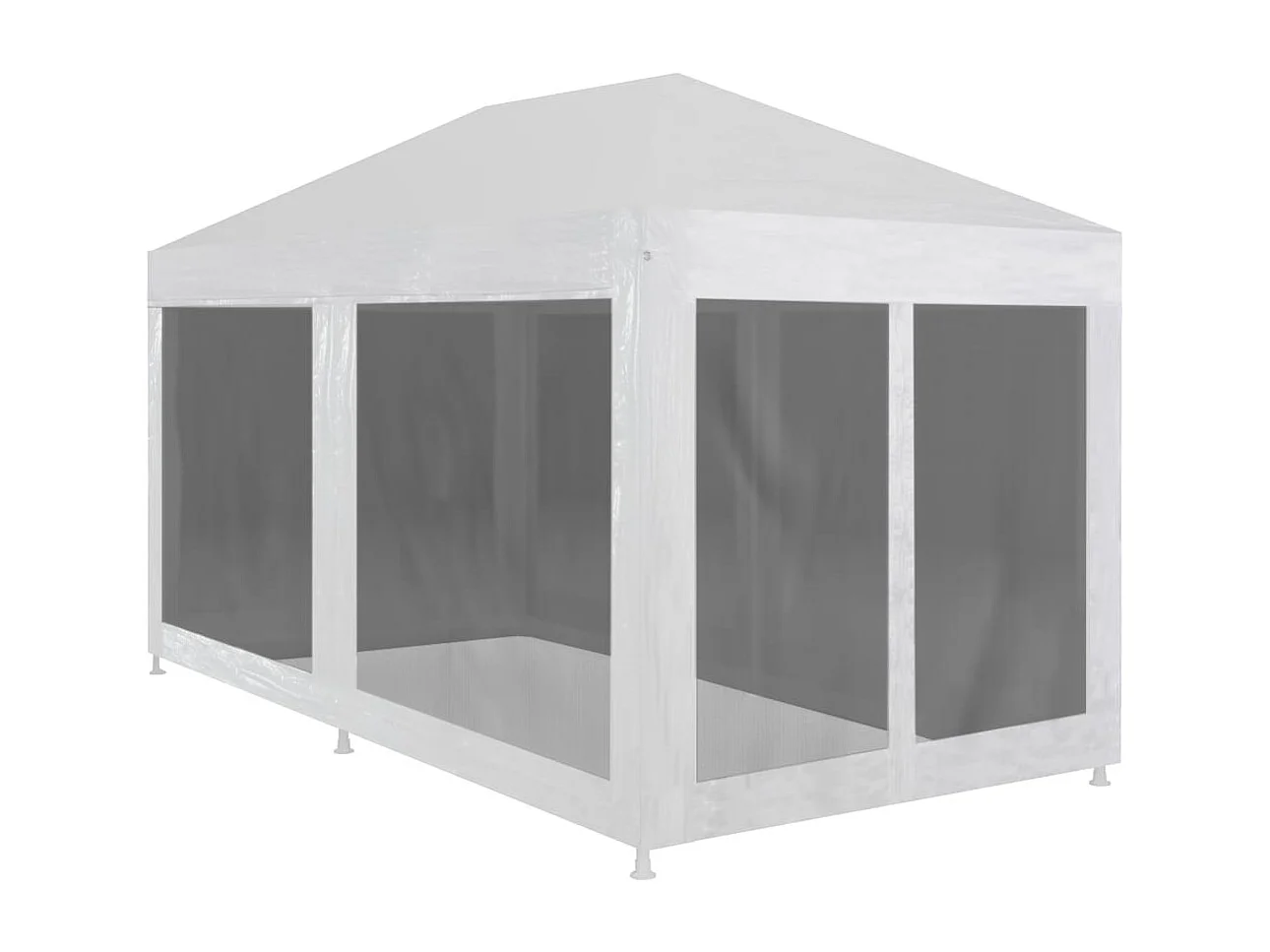 Tente de réception avec 6 parois en maille 4 x 3 m