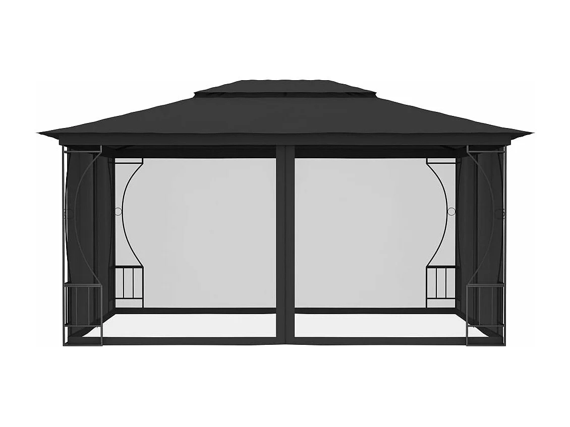 Tonnelle avec moustiquaire 300x400x265 cm Anthracite