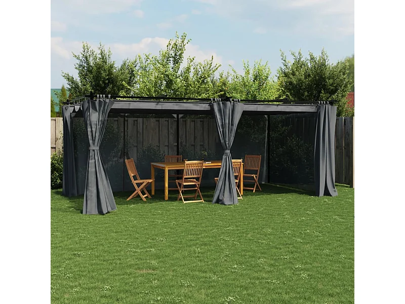 Tenda para festas dobrável com paredes laterais 3x3 m preto