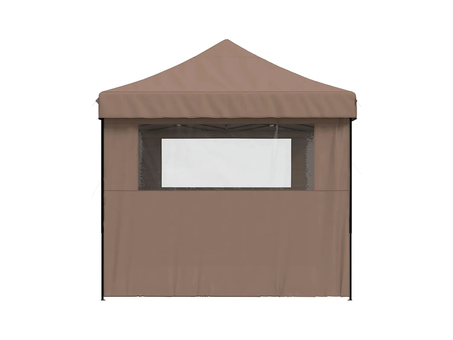 Tente de réception pliable escamotable avec 3 parois latérales