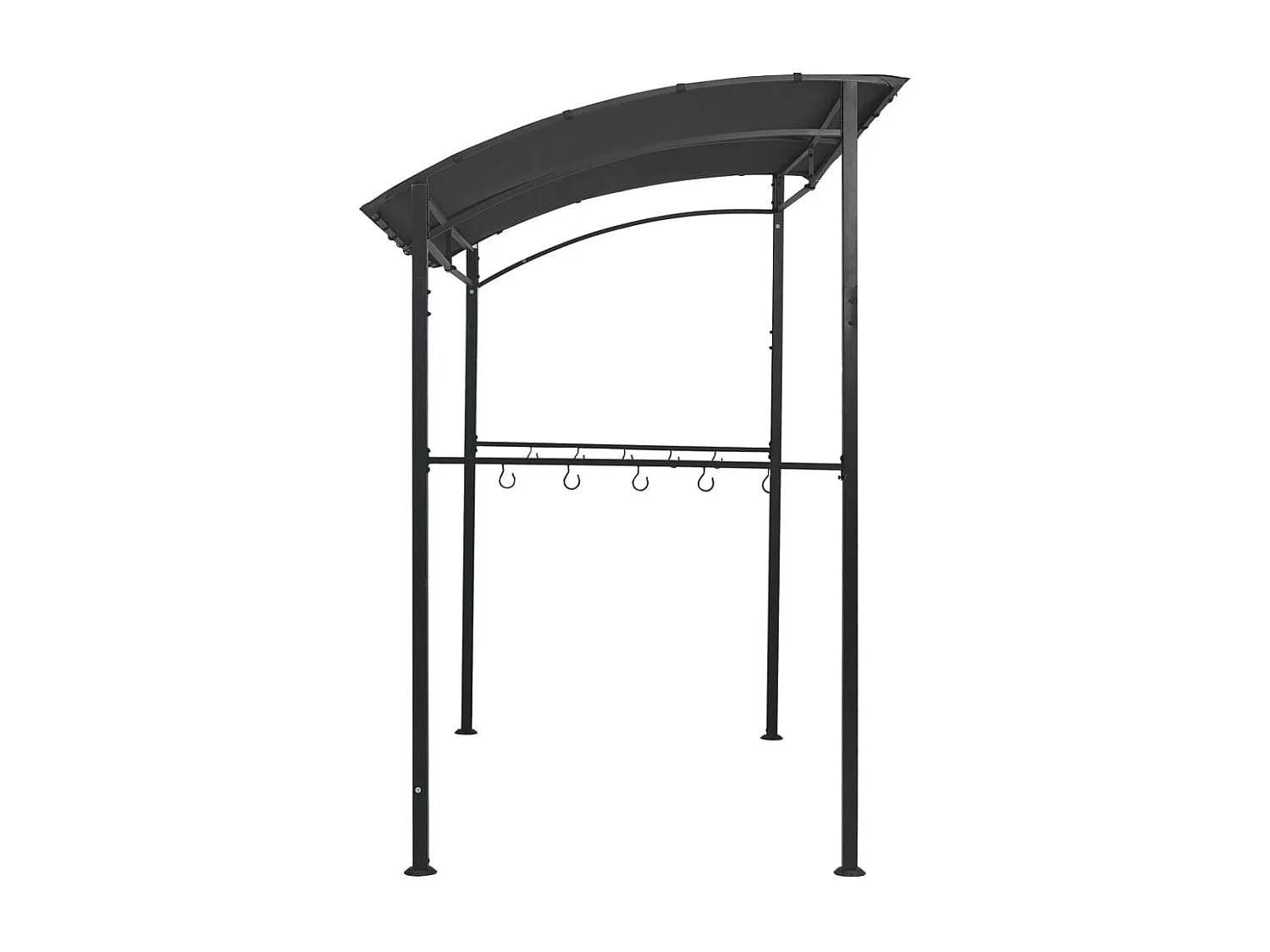 Belvédère de barbecue 215x150x220 cm Anthracite Acier