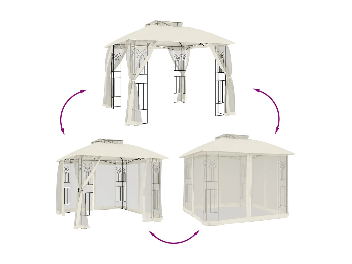 Tenda para festas 3x9 m verde