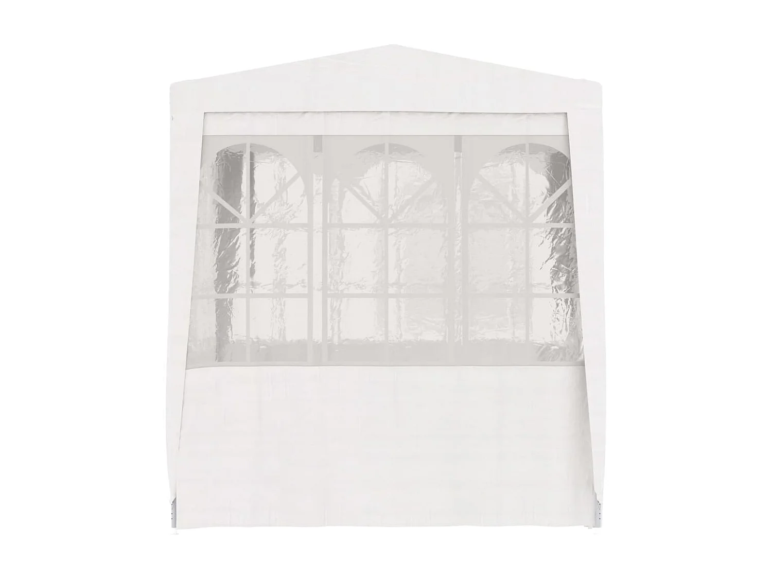 Tente de réception avec parois latérales 2,5x2,5m Blanc 90 g/m²