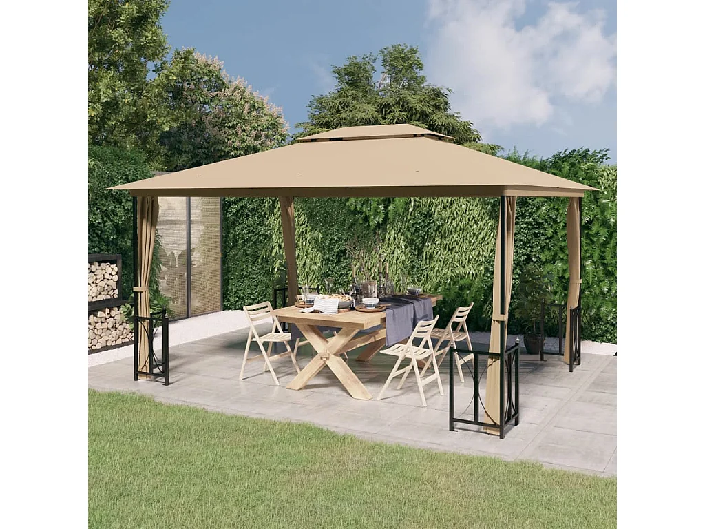 Tenda para festas 3x6 m PE antracite