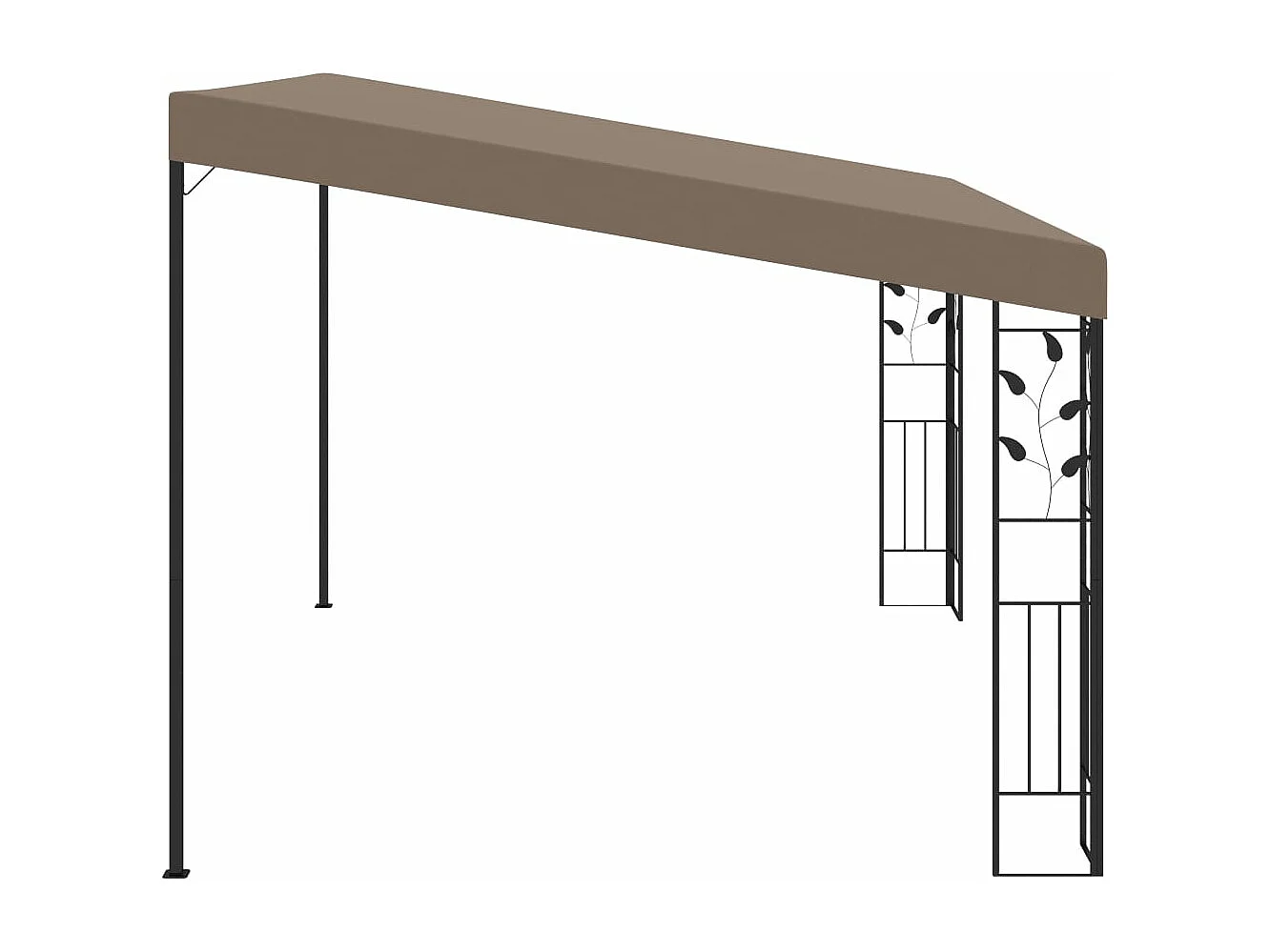 Gazebo a Parete 4x3x2,5 m Talpa
