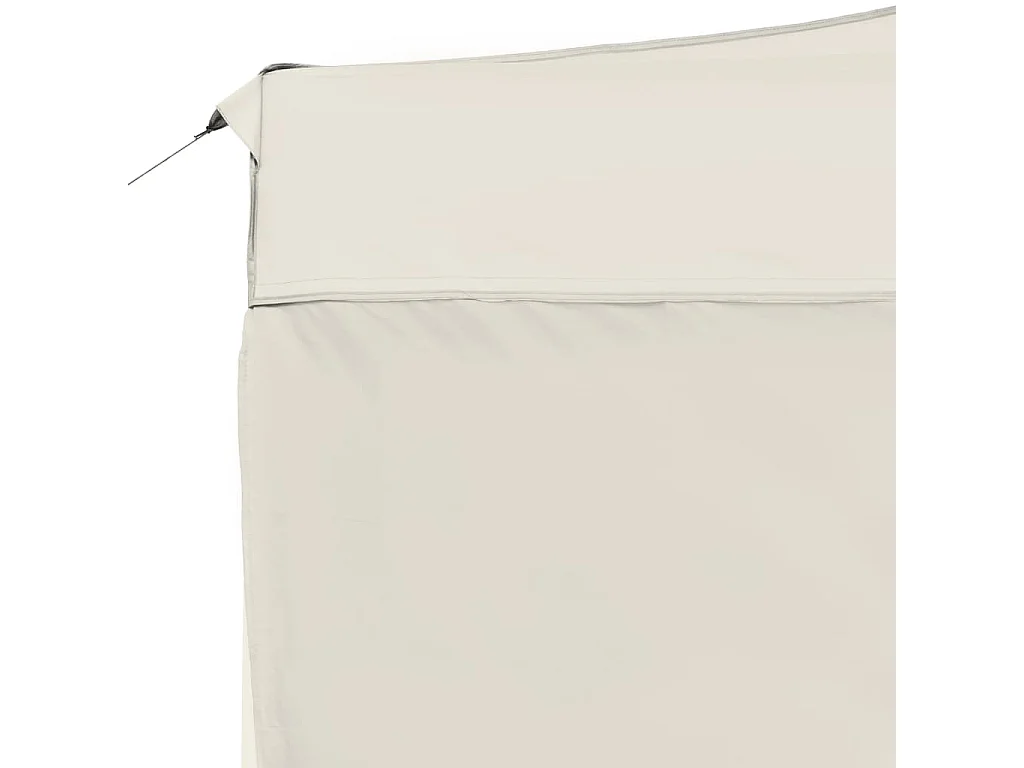 Profi-Partyzelt Faltbar mit Wänden Aluminium 4,5x3 m Creme