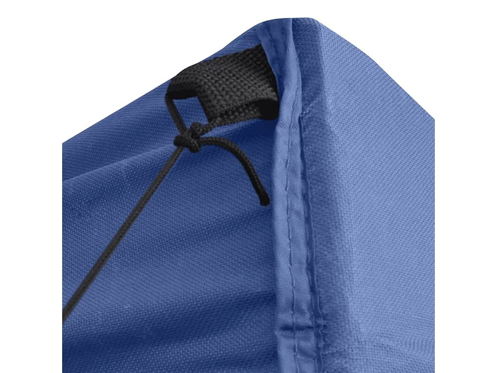 Tente de réception pliable avec 4 parois 2x2 m Acier Bleu