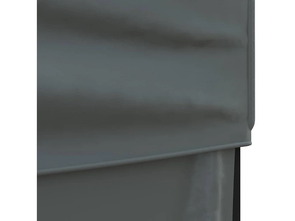 Tente de réception pliable avec parois Anthracite 3x6 m