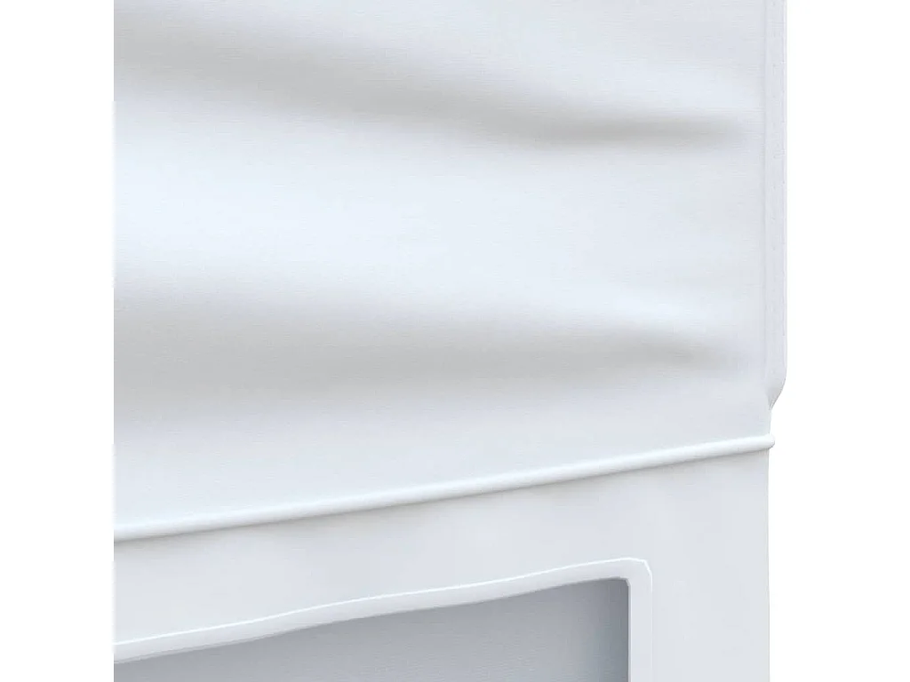 Tente de réception pliable avec parois Blanc 3x6 m