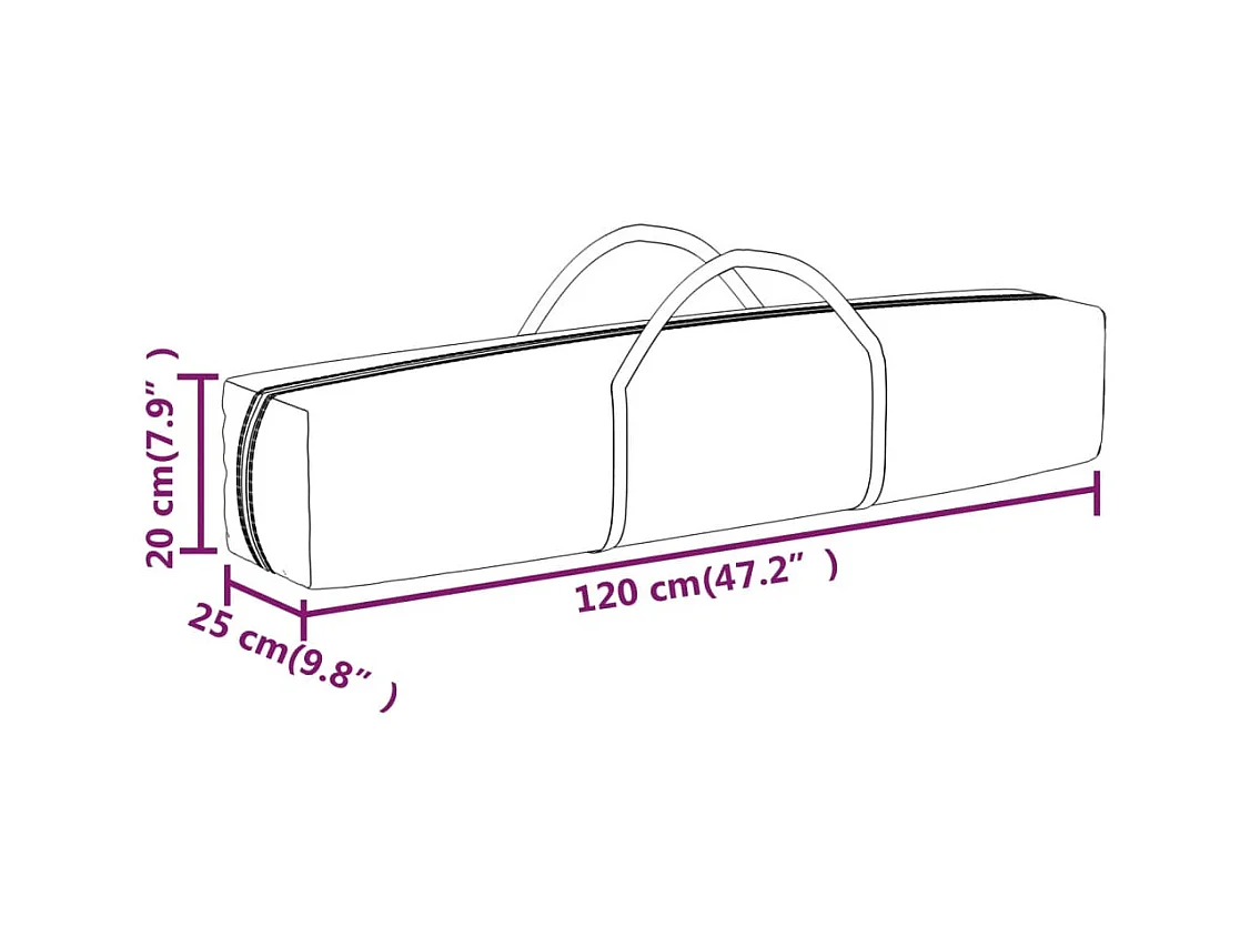 Tente de réception pliable Noir 3x6 m
