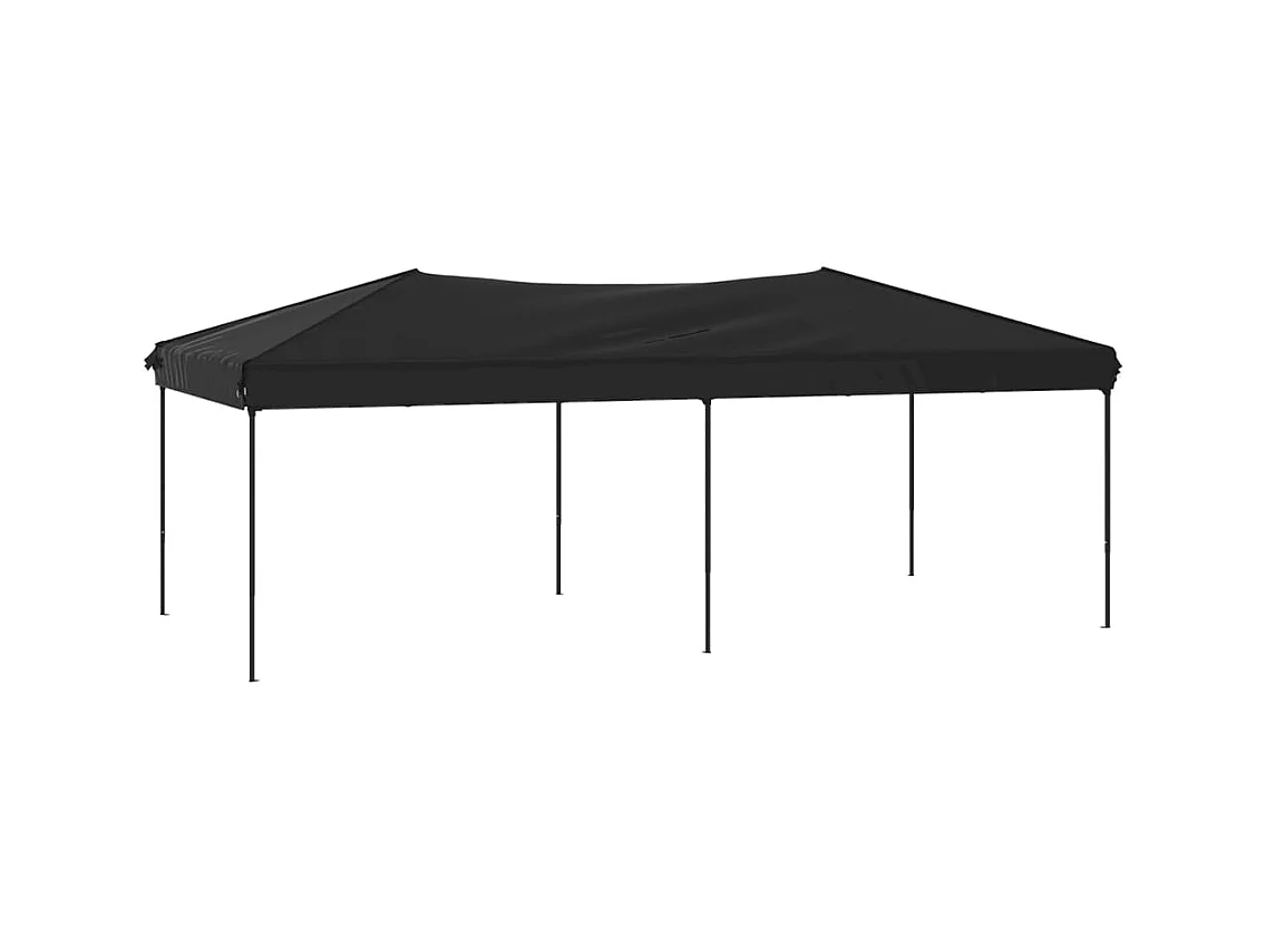 Tente de réception pliable Noir 3x6 m