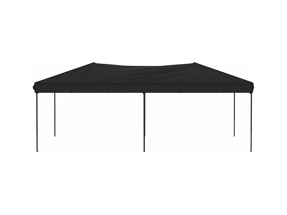 Tente de réception pliable Noir 3x6 m