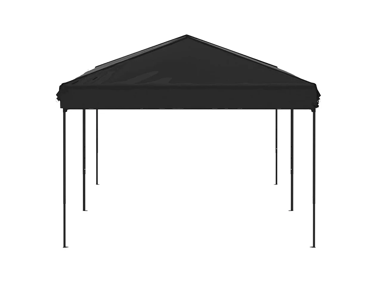 Tente de réception pliable Noir 3x6 m