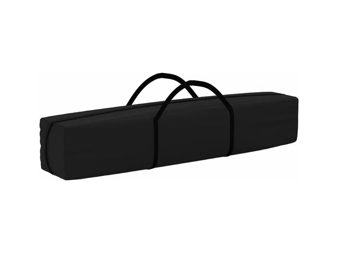 Tente de réception pliable Noir 3x6 m