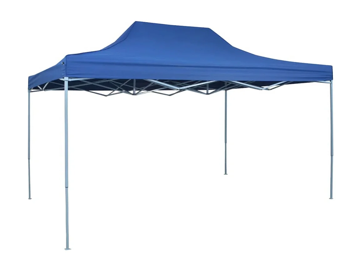 Tente de réception pliable professionnelle 3x4 m Acier Bleu