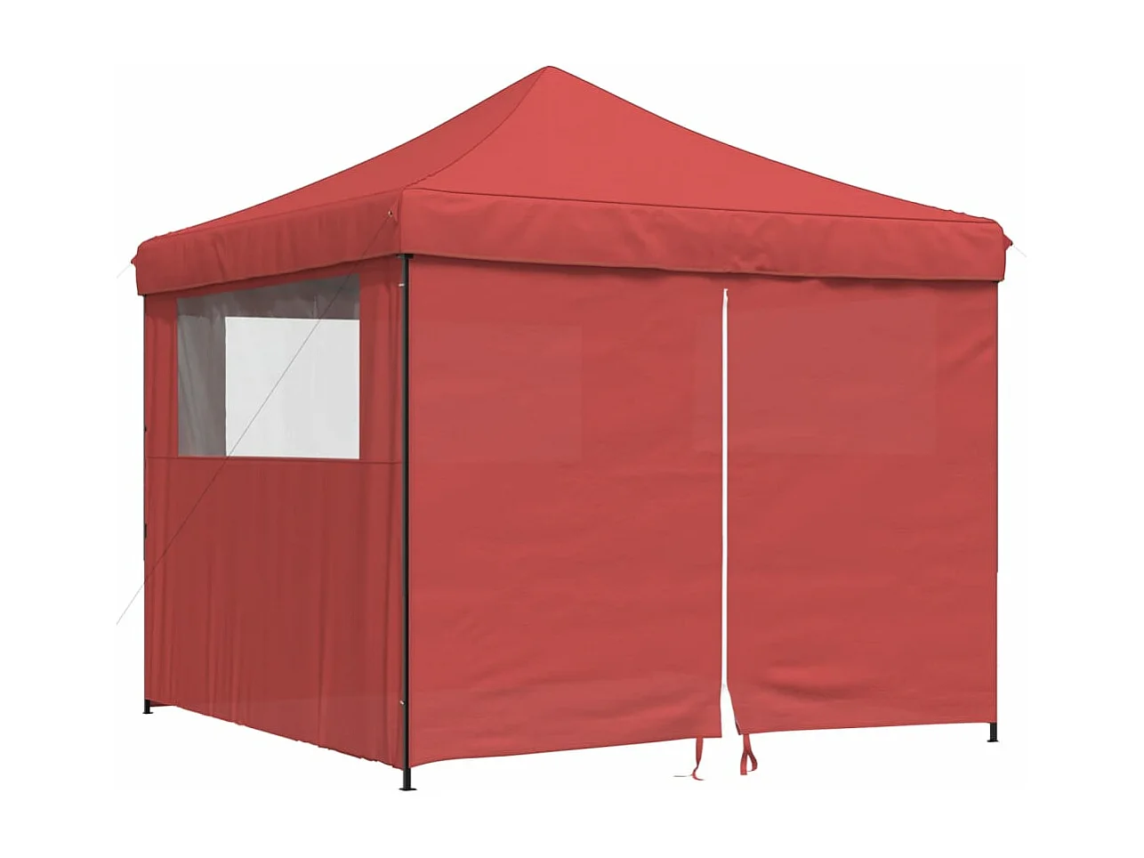 Tente de réception pliable escamotable avec 4 parois latérales