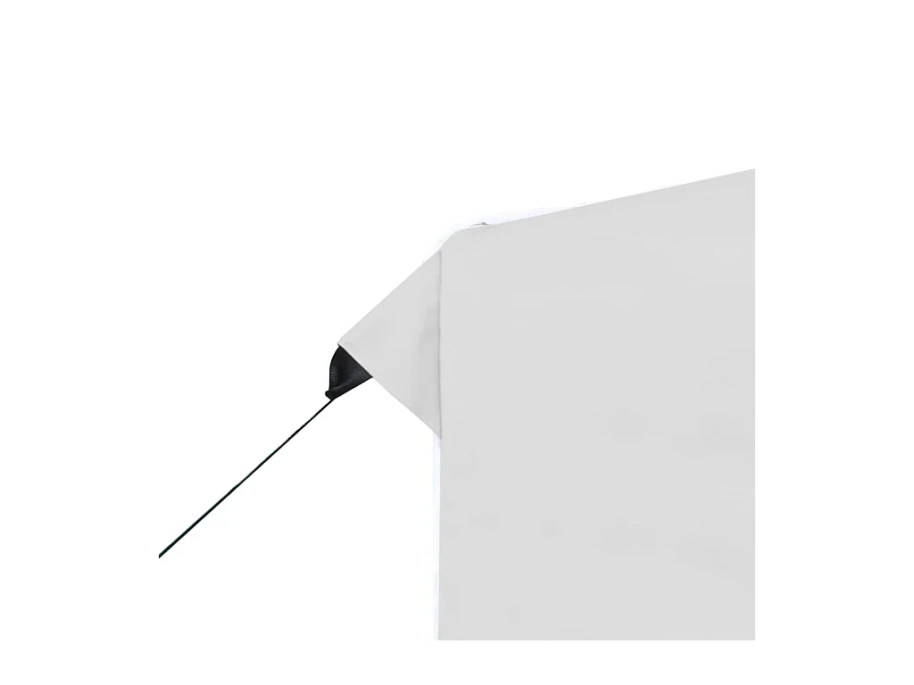 Tente de réception pliable Aluminium 3 x 3 m Blanc
