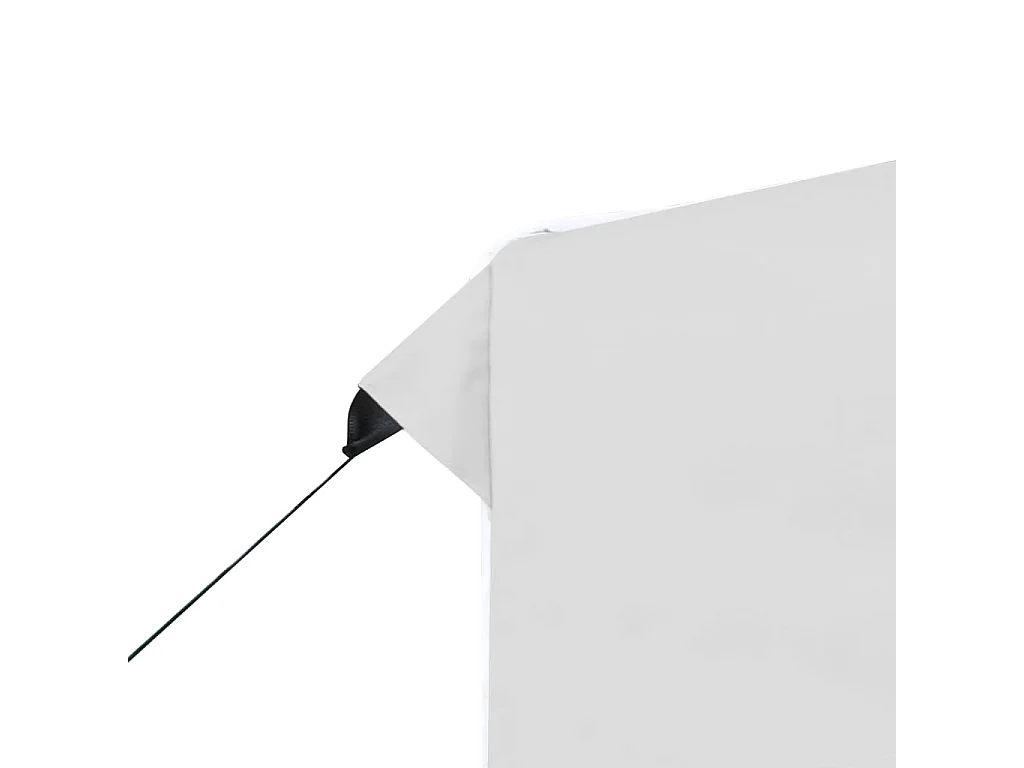 Tente de réception pliable Aluminium 3 x 3 m Blanc