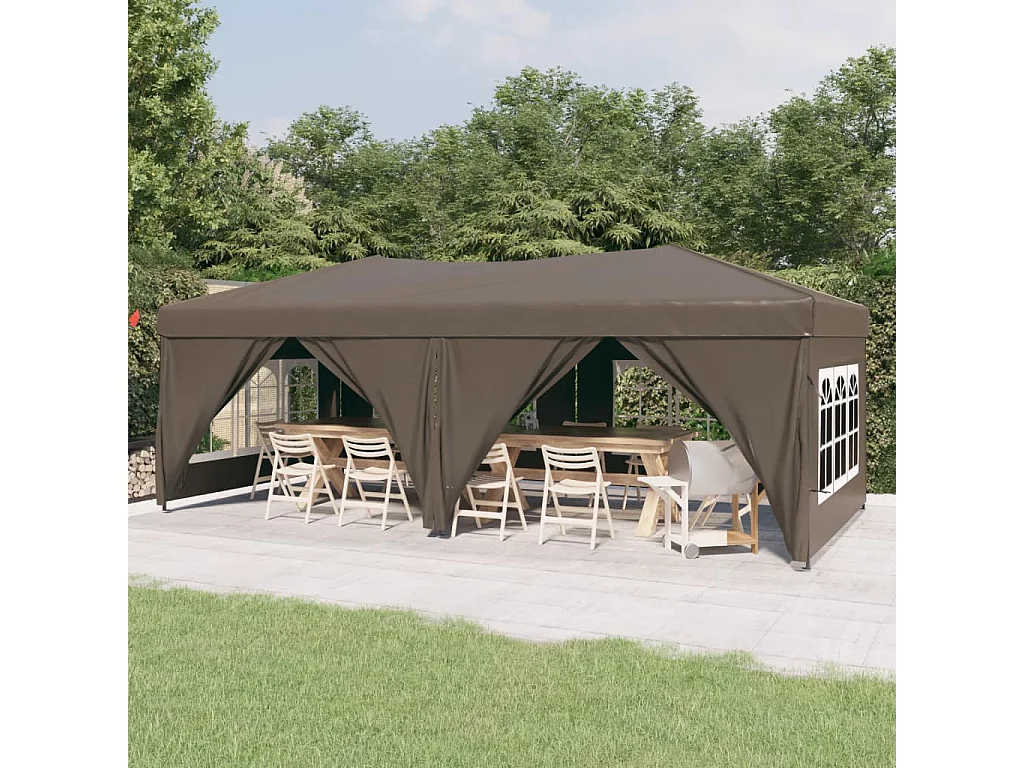 Tenda para festas 3x6 m PE antracite