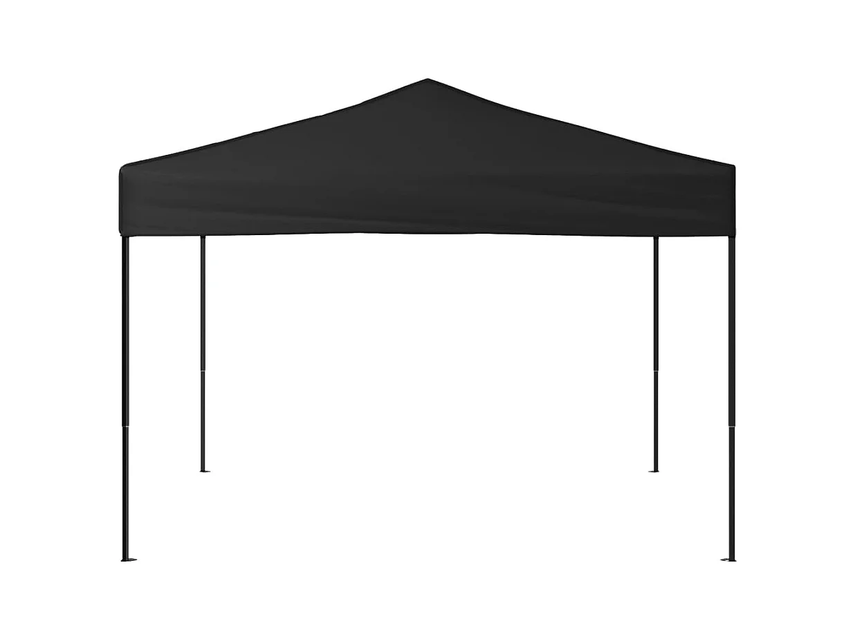 Partyzelt Faltbar Schwarz 3x3 m