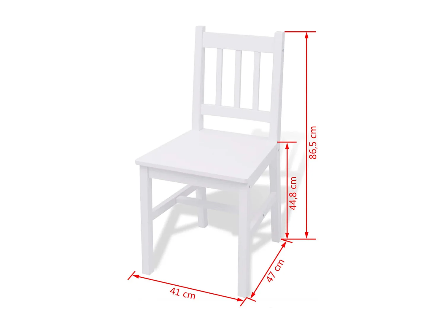 Ensemble de salle à manger 5 pièces Pinède Blanc