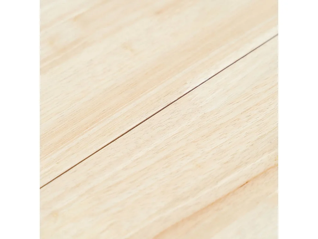 Conjunto de jantar de 5 peças Rubberwood branco e castanho