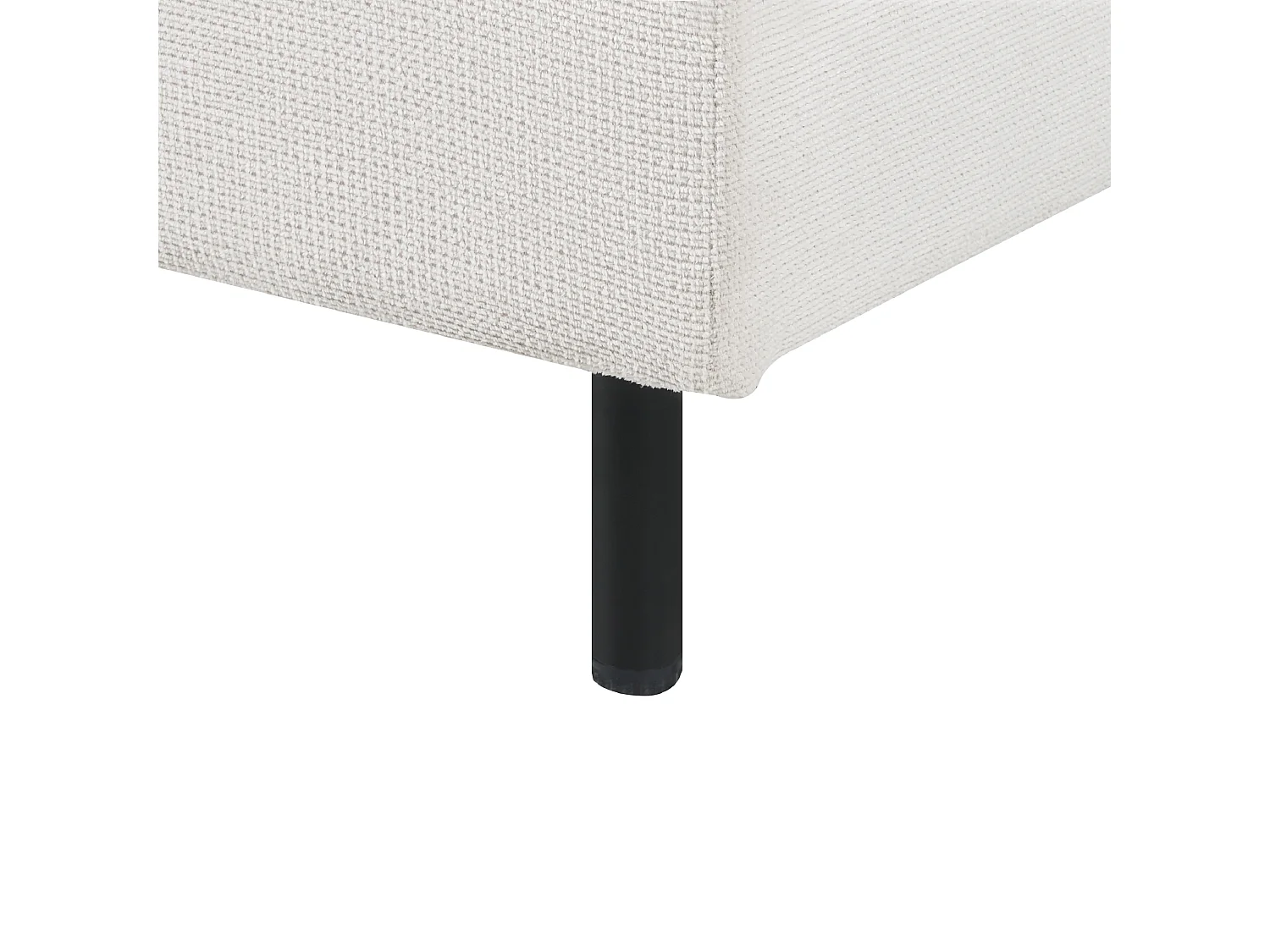 Canapé d'angle modulable 3 places EGERIS Tissu Beige clair Côté droite