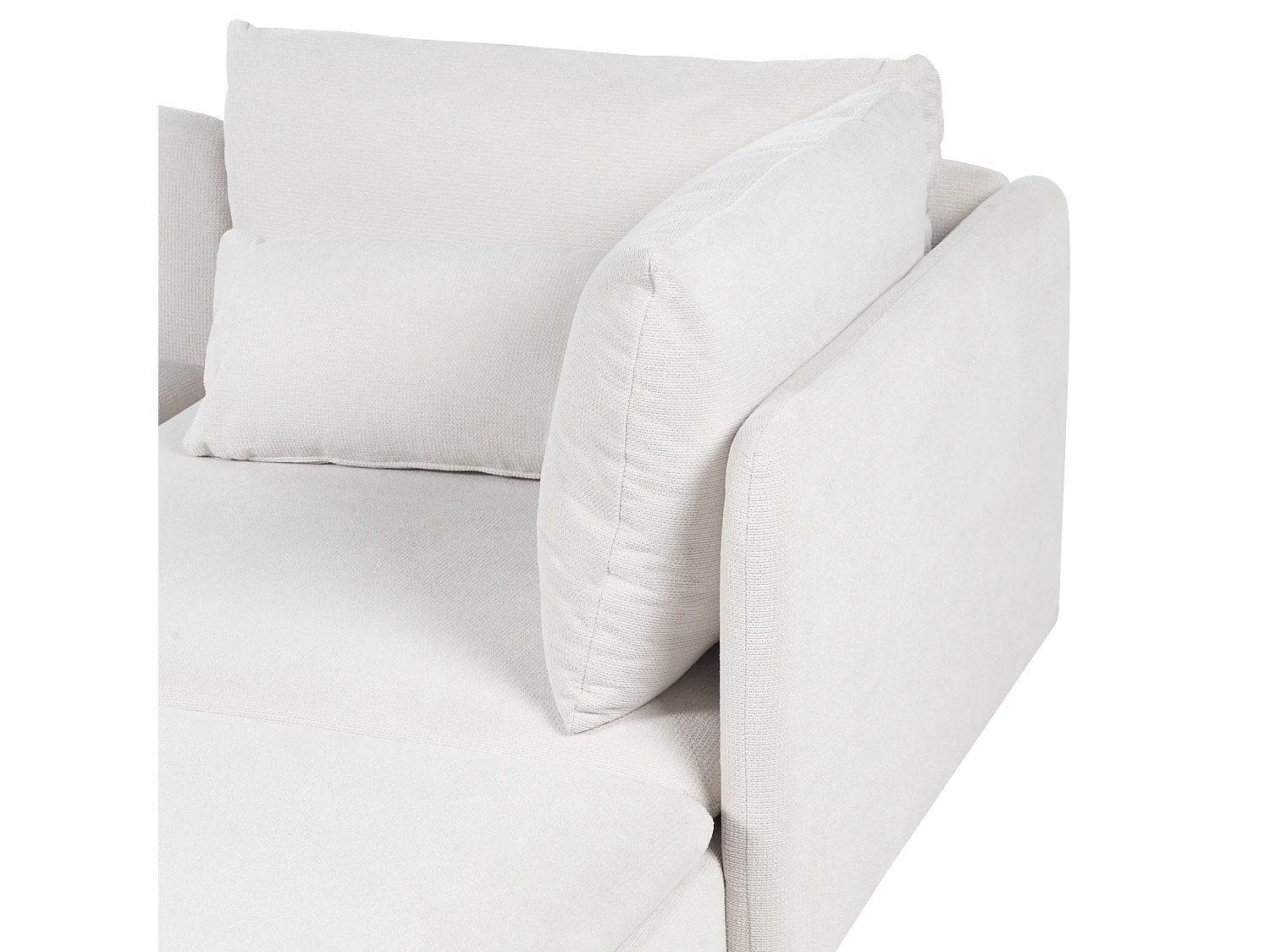 Narożnik modułowy EGERIS Jasnobeżowy dla 3 osób Lewostronny