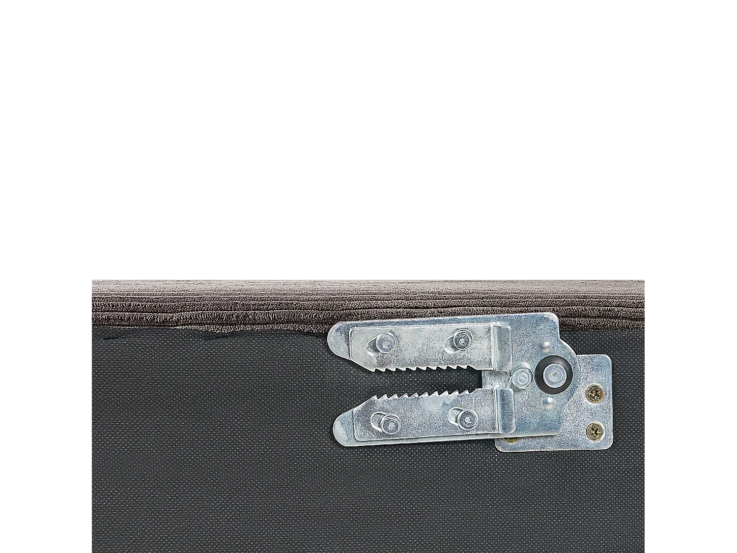 Sofá de canto modular EGERIS Bombazine Castanho escuro 3 lugares à direita