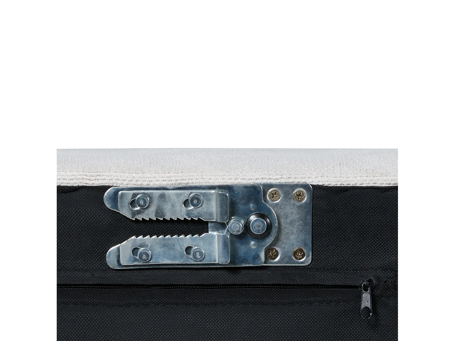 Sofá de canto modular EGERIS Tecido Cinzento claro 3 lugares à direita