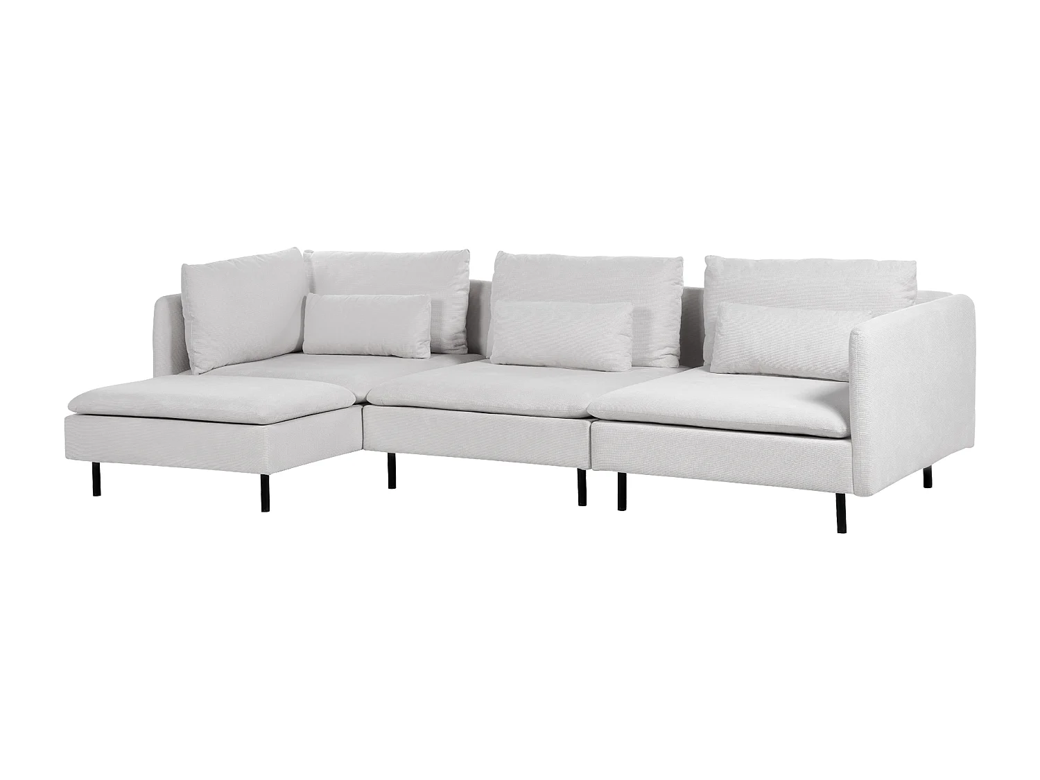 EGERIS Tessuto Grigio chiaro 3 posti Lato destro