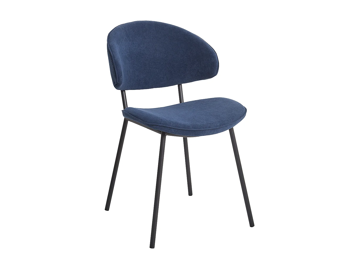 Lot de 2 chaises de salle à manger KIANA Bleu foncé