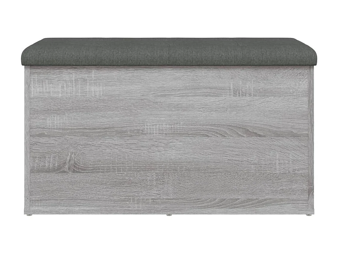 Sonoma grijze opbergbank 82x42x45 cm Bewerkt hout