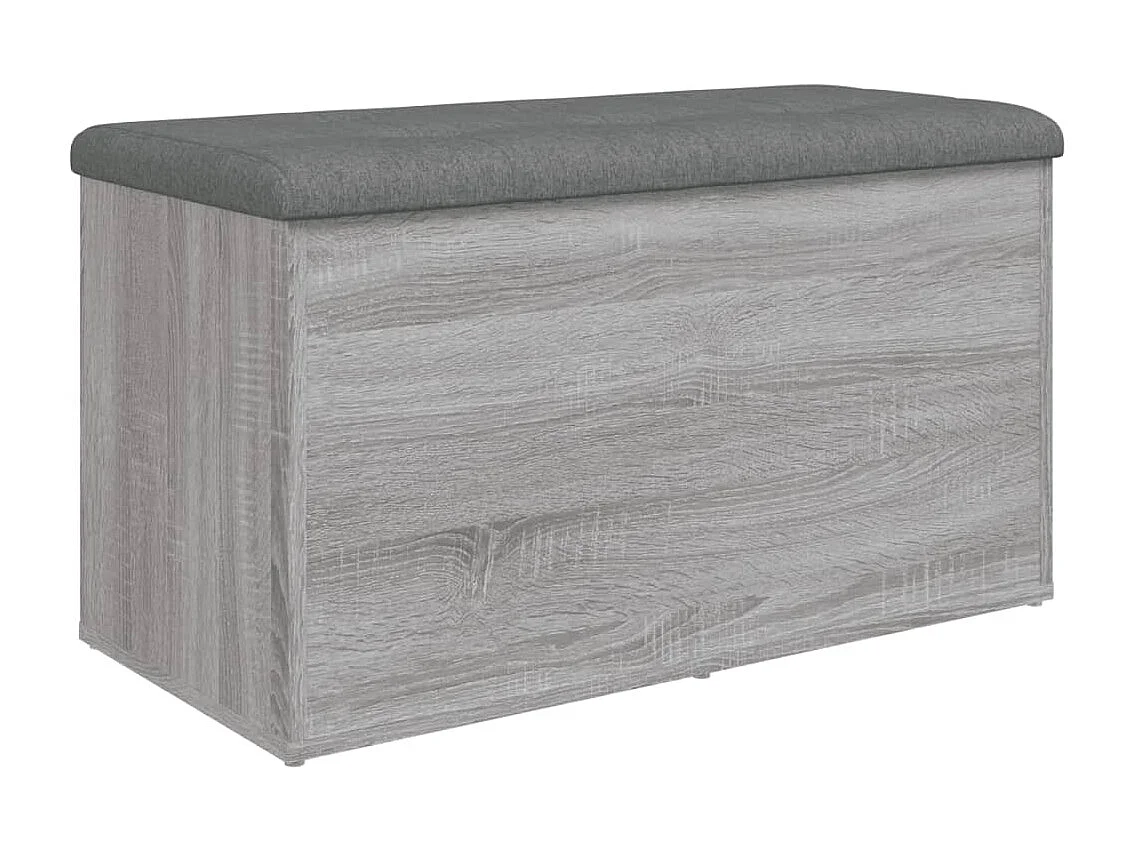 Sonoma grijze opbergbank 82x42x45 cm Bewerkt hout